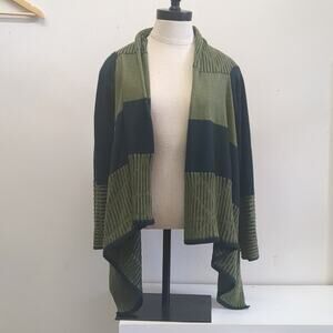 Alavin‎ Stylish Green and Black Cardigan Sweater size medium